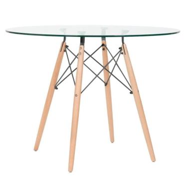 Imagem de Mesa De Jantar Redonda Eames Eiffel 100cm Incolor