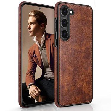 Imagem de LOHASIC Capa para Galaxy S23 5G, capa protetora de corpo inteiro masculina e feminina para Samsung Galaxy S23 (2023) 6,1 polegadas - marrom