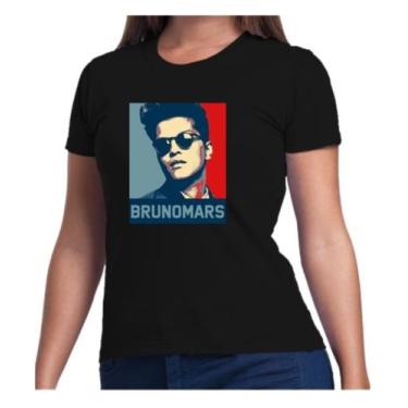 Imagem de Camisa Feminina Babylook Cantor Internacional Bruno Mars - Semprenalut