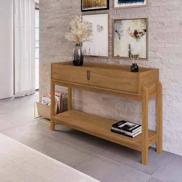 Imagem de Aparador para Sala de Estar 2 Gavetas Lizz Cedro