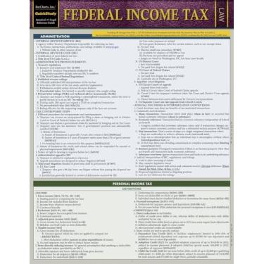 Imagem de Federal Income Tax: A Quickstudy Laminated Law Guide (Bar Exam)