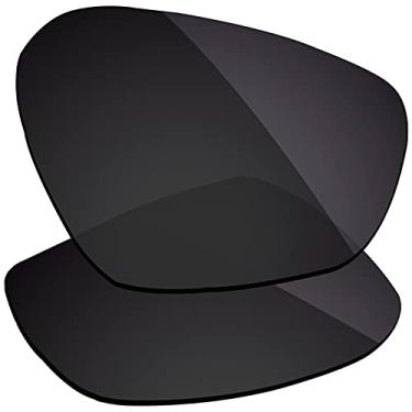 Imagem de Firtox Lentes polarizadas de substituição compatíveis com óculos de sol Oakley Field Jacket OO9402 - Stealth Black
