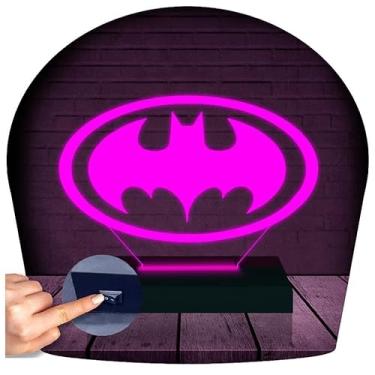 Imagem de Luminária Led 3d Abajur | Batman Heroi Dc 1