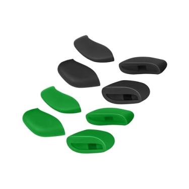 Imagem de Mryok 2 pares de almofadas de nariz de substituição para Oakley Flak 2.0/Flak Jacket/meia jaqueta – Verde escuro e preto