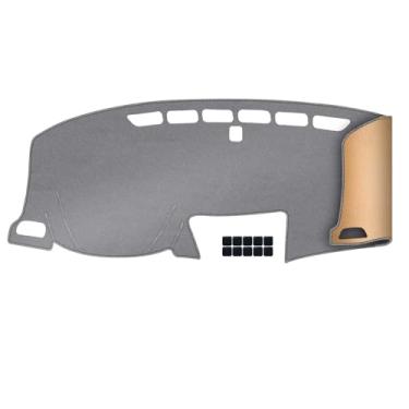 Imagem de KEYOOG Capa de painel de painel adequado para Ho-nda CR-V 2016-2012 (sem modelos HUD), tapete de painel de carro, tapete antirreflexo, protetor solar antiderrapante (cinza)