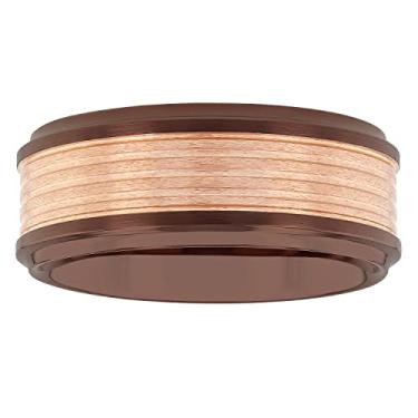 Imagem de Aliança de casamento masculina de carboneto de tântalo da Steel Nation – Escolha de cores e estilos, Metal