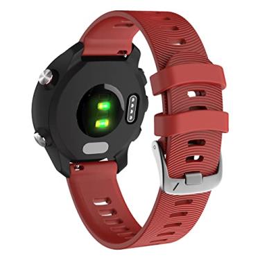 Imagem de Pulseira para Garmin Forerunner 245/645 Music, pulseira de relógio de 20 mm de largura, pulseiras de relógio para Garmin Vivoactive 3/Vivoactive 3 Music