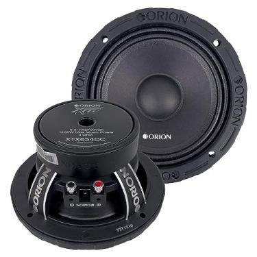 Imagem de Orion Altifalantes XTR XTX654DC High Efficiency 6,5" com tampa de pó de gama média, potência máxima de 1400 W, 350 W RMS, 4 Ohm, bobina de voz de 1,5" - Pro Car Audio Stereo, alto-falantes de médio alcance (par)