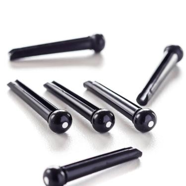 Imagem de Pino Ponte Violão Preto Branco (6 Peças) Spirit BPN-BLK/W [F035]