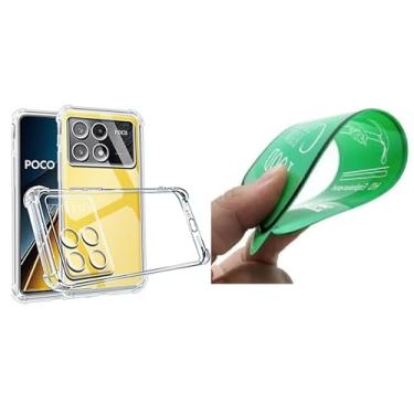 Imagem de Kit Capa Capinha Antishock + Ceramica 9D Compatível Xiaomi Poco X6 Pro 5G