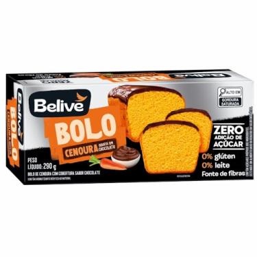 Imagem de Bolo de Cenoura com Cobertura de Chocolate Sem Glúten Sem Açúcar Sem Leite Belive 290g