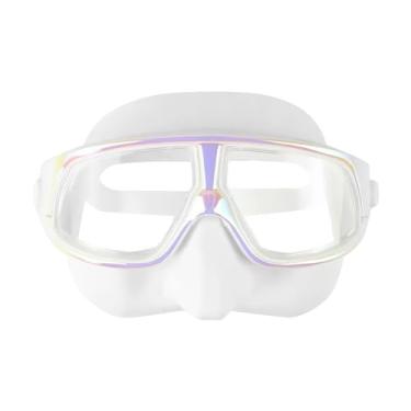 Imagem de Dynwave Óculos de mergulho máscara de mergulho máscara de natação equipamento de engrenagem óculos de mergulho para praia de verão piscina de mergulho livre, BRANCO