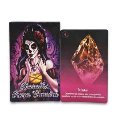 Imagem de Baralho Espiritual Rosa Caveira 36 Cartas Autoexplicativas