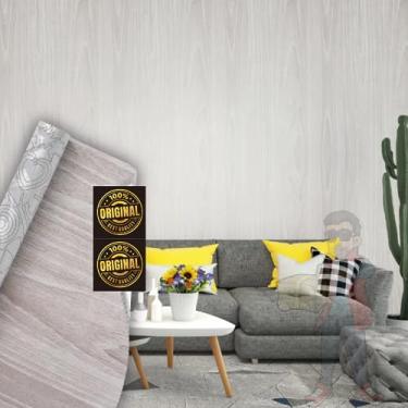 Imagem de Papel De Parede Madeira Adesivo Ripado 10 Metros Lavável 3d Adesivo Imitando Marmore Branco Cimento Queimado Madeira Auto Colante Rustica Texturizado Lavavel Flysea (Madeira Moderna)