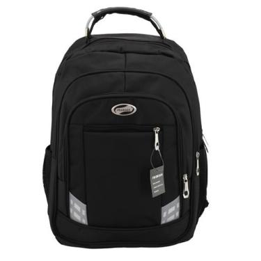 Imagem de mochila notebook c/ faixa refletiva motoqueiro 2010 - frabags , Preto