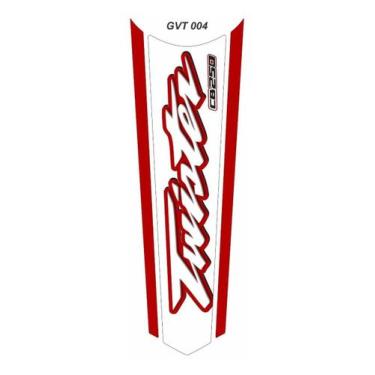 Imagem de Adesivo Resinado Faixa Gravata Cb250 Twister Gvt 004 - Resitank