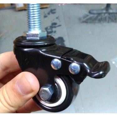 Imagem de Rodinhas para máquina de costura com trava cor preta - MMK