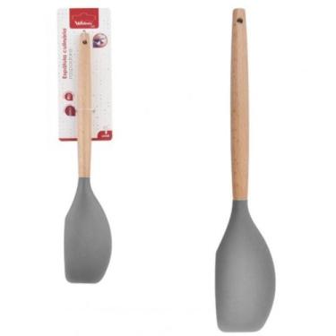 Imagem de Espatula De Pao Duro Raspadora Silicone Grafite 31cm - Well - Wellmix