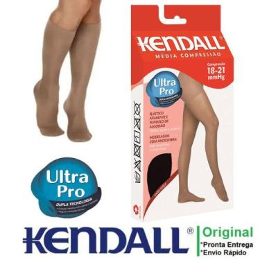 Imagem de Meia Calça Compressão Kendall Preta Feminina Com Ponteira, P, Preto