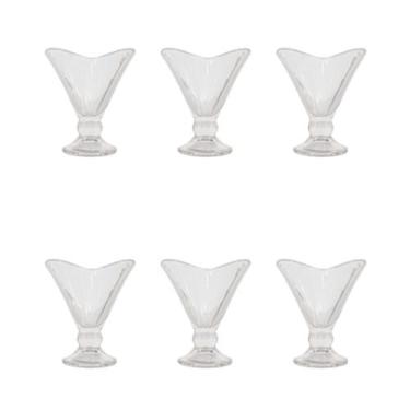 Imagem de Taça de Sobremesa Vidro Cristal Diamond 6 Peças 170ML - UTILBAZAR