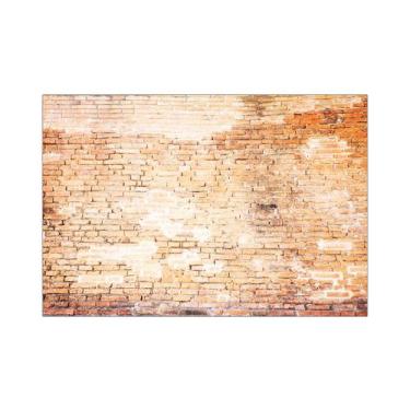 Imagem de Fundo Fotográfico 2,20 x 1,50 - Efeito Tijolos Rústico Tons Alaranjado