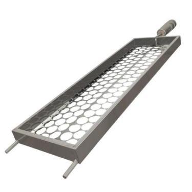 Imagem de Grelha Cesto Inox Coração Frango, Legumes, Pão De Alho - Bem Grill