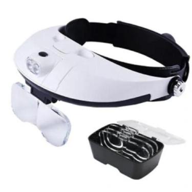 Imagem de Lupa Cabeça Luz Led Estética Dentista Pele Depilação - A.R Variedades 