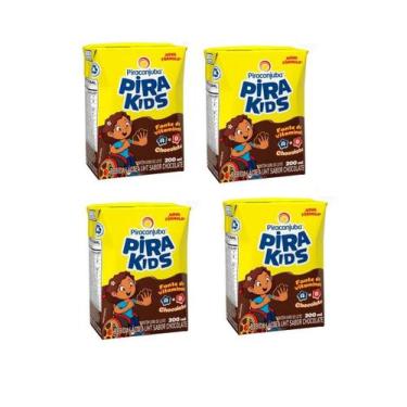 Imagem de Achocolatado Liquido Picaranjuba 200Ml Pirakids-Kit 30Un - Piracanjuba