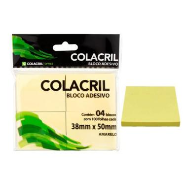 Imagem de 5 Unidade de Bloquinho Auto Adesivo Amarelo P/ Lembretes - Colacril