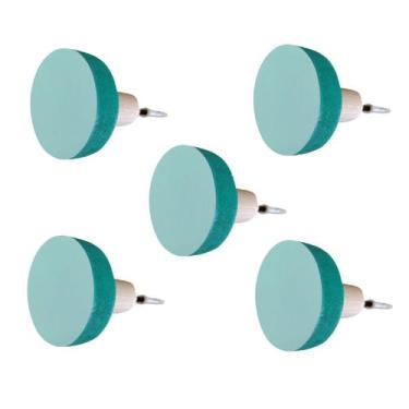 Imagem de 5 Ganchos Penduradores de Parede MDF Colorido 15mm Bola - Hanger Decor