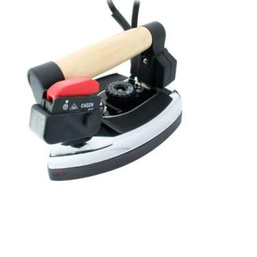 Imagem de Ferro Industrial com Resistência Passar Roupas Para Caldeira Preto 220