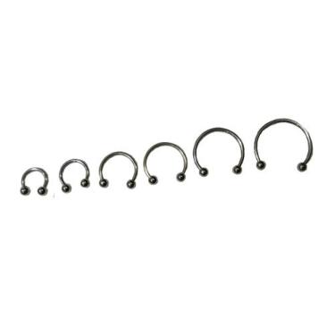 Imagem de Piercing Ferradura Septo Orelha 1,2mm X 8/10/12mm-1 Peça - Genérica, P