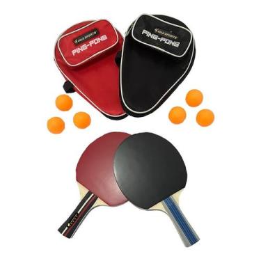 Imagem de Kit Tênis de Mesa Gold Sports War - 2Raquete 5 Star -2Bolas 3Star - 2R