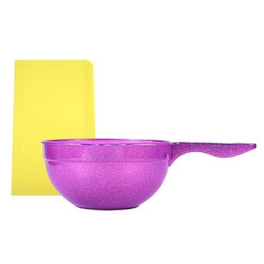 Imagem de Kit Panelinha Espátula Raspadora Para Confeitaria Chantilly Bolo BlueS