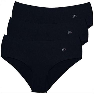 Imagem de Kit 3 Calcinhas Short Conforto A Laser Feminina Atacado - Básica Linda