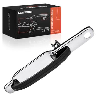 Imagem de A-Premium Maçaneta externa do lado do passageiro dianteiro direito com fechadura compatível com Lincoln Town Car 1990-1997, caixa cromada com alavanca de alavanca, número de substituição