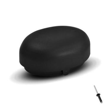 Imagem de Ponteira Tampa Acabamento Estribo Oval Oblongo Preto Abs - Texas 4X4