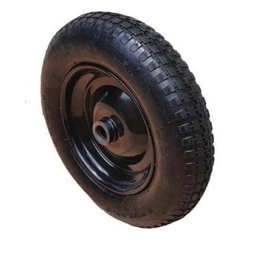 Imagem de Roda Completa Com Cãmara de Ar 3.25-8 Rolete 1" p/ Carrinho Plataforma