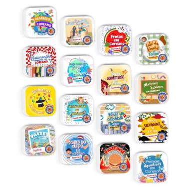 Imagem de Kit Completo Flashcards - 16 Temas - Coreano na Ponta da Língua