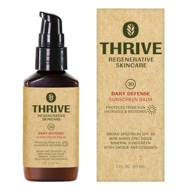 Imagem de Thrive Natural Care Protetor Solar Facial Mineral Spf 30 - Hidratante Leve Protetor Solar Facial Natural de Amplo Espectro com Óxido de Zinco Transparente e Antioxidantes - Vegano Não Gorduroso