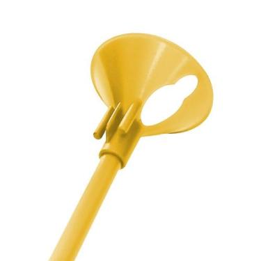 Imagem de Kit Suporte para Balão 33cm - Amarelo - 10 Unidades - KLF Festas