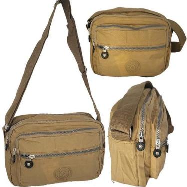 Imagem de Bolsa Transversal Feminina Em Tactel 801 - PLAT1, Bege