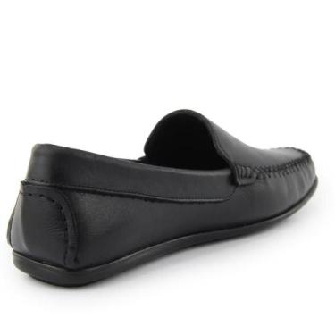 Imagem de Mocassim Masculino Couro Casual Confortável Clássico - Granado, 41, Pr