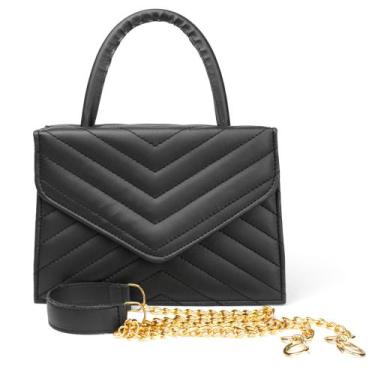 Imagem de bolsa feminina festa carteira elegante casamento - Ziws, Preto