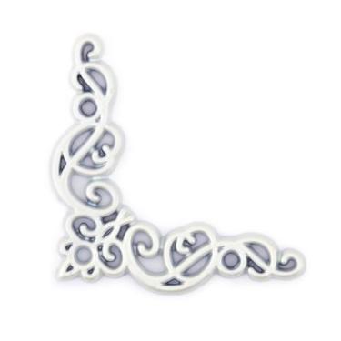 Imagem de Cantoneira Celta Pequena 4 Peças Acabamento Decoração Caixas Bandejas 