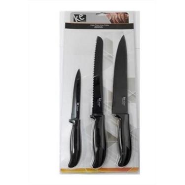 Imagem de Kit De Faca Inox Com Corte Preciso Color Ke Home