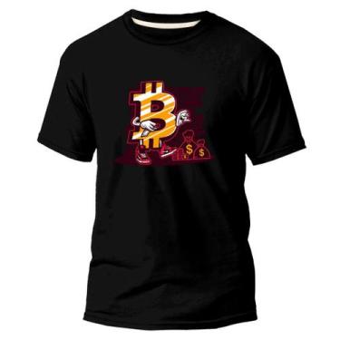 Imagem de Camiseta Algodão Premium Estampa Digital Cifrão Dinheiro DTF - Pavesi,