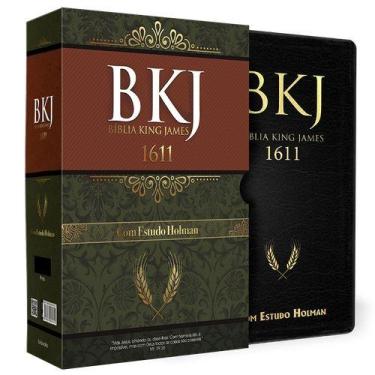 Imagem de Bíblia King James 1611 de Estudo Holman Preta luxo 6 Edição - BVBOOKS 
