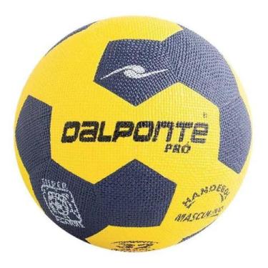 Imagem de Bola Handebol Dalponte Masculina  H3 Pro Super Agarre, Amarelo e azul