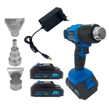 Imagem de Soprador Termico Portatil 21v 2 Baterias 10000mAh - Exbom